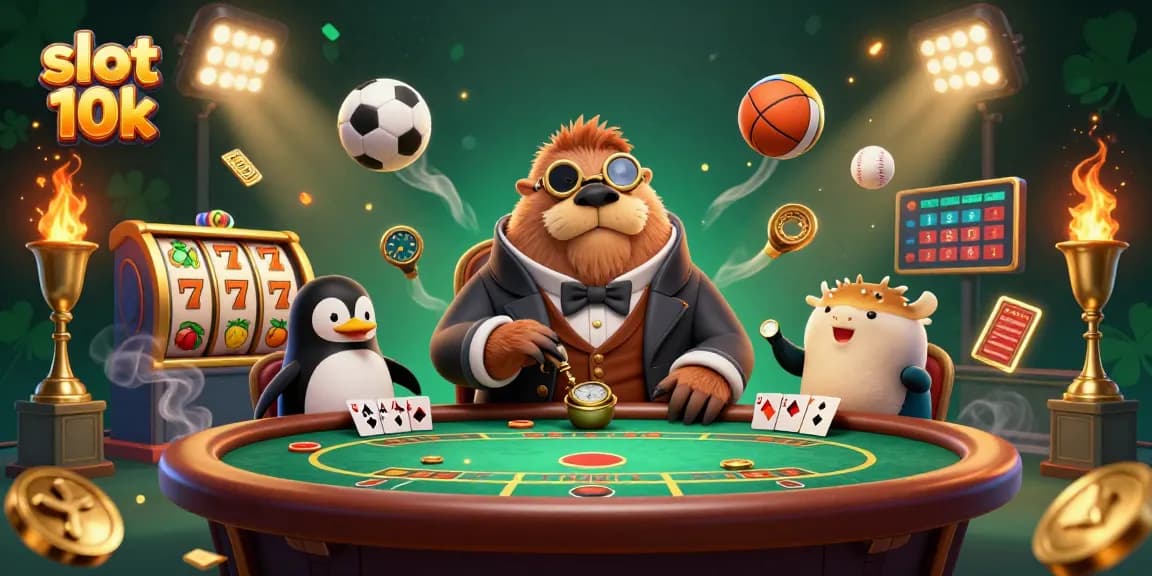Engage with top slot 10k gameplay featuring cartoon characters in a vibrant casino setting.
