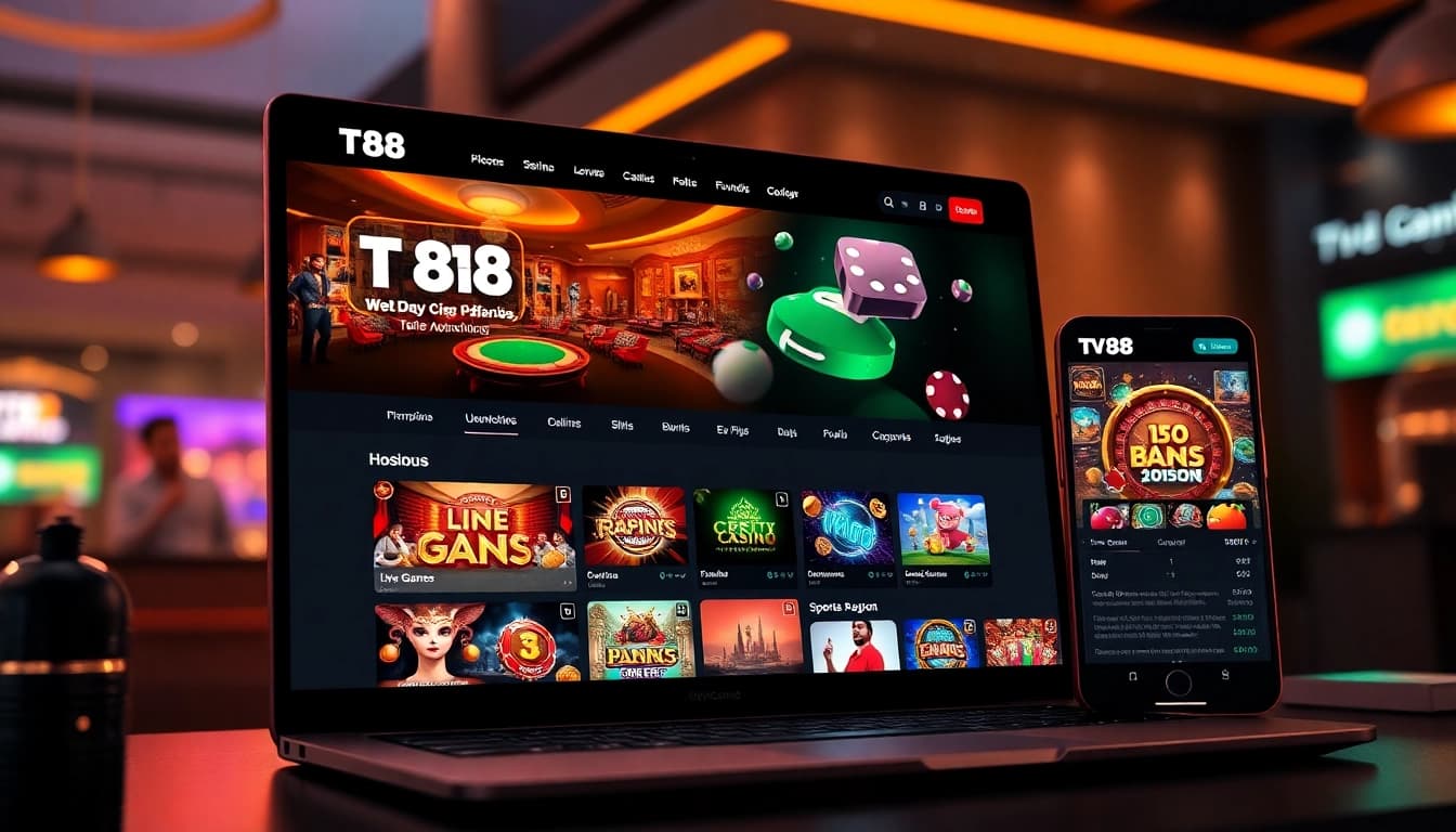 Explore the TV88 platform interface highlighting engaging features and secure transactions at https://whycazino.com.