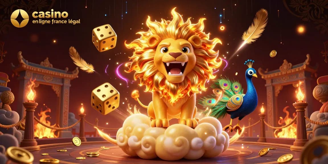Jouez sur un casino en ligne France légal avec cette illustration dynamique et colorée.