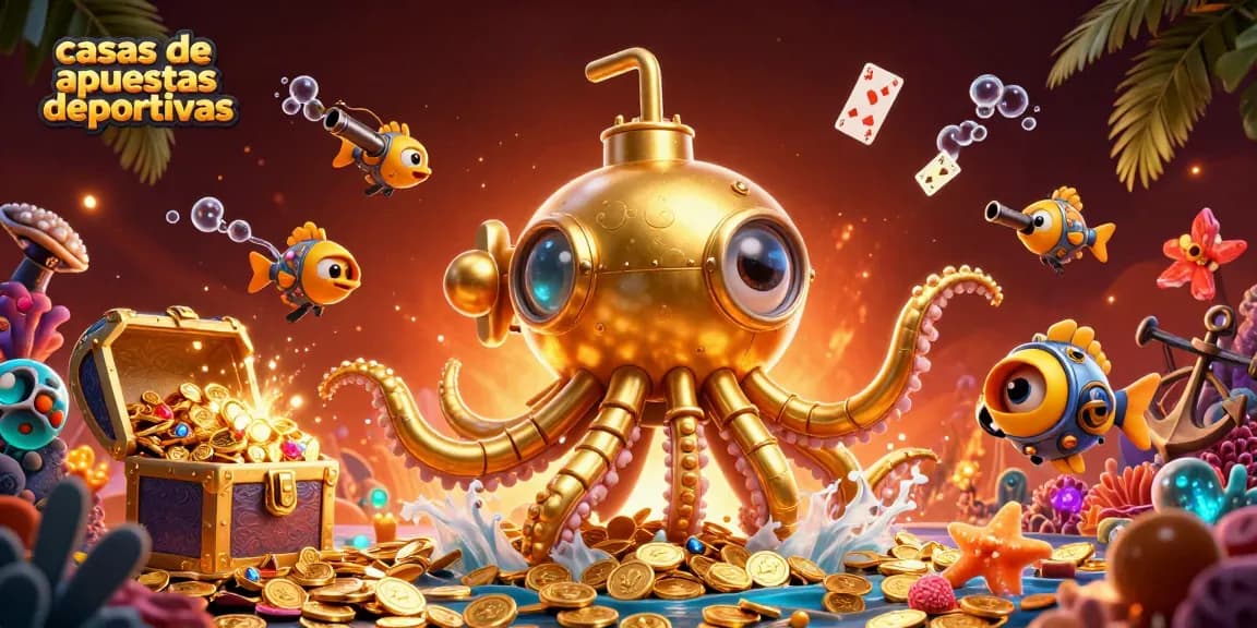 Explora las casas de apuestas deportivas con el innovador kraken submarino y monedas doradas