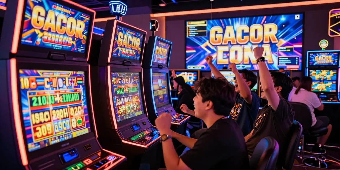 Exciting online gaming environment featuring players enjoying slot gacor wins in a vibrant digital casino.