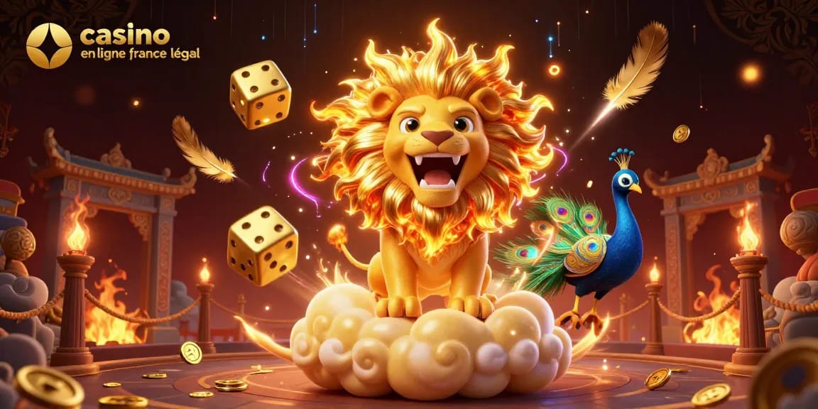 Jouez sur un casino en ligne France légal avec cette illustration dynamique et colorée.