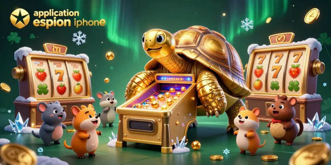 Jouez avec l'application espion iPhone sur ce tortue colossal transformée en machine à sous incroyable.