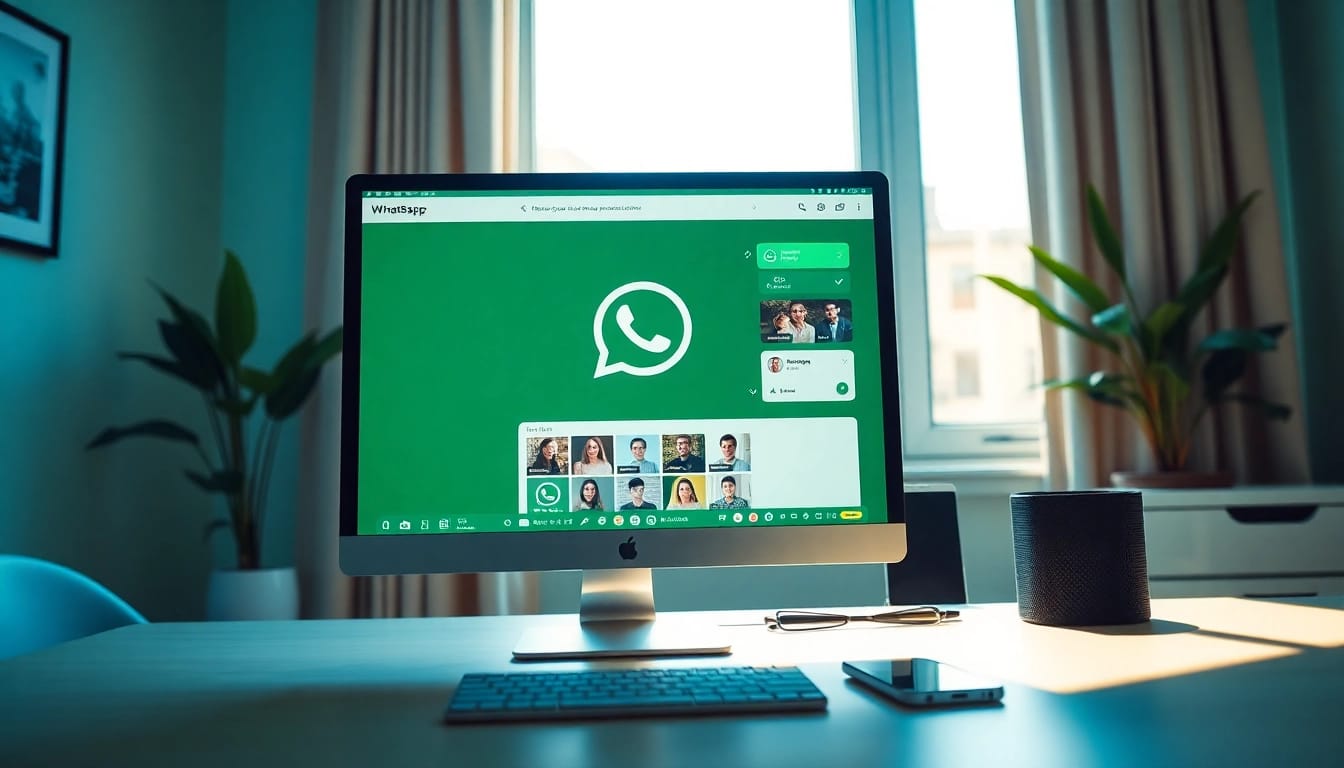 在数字工作区使用 WhatsApp网页版,体验无缝沟通。