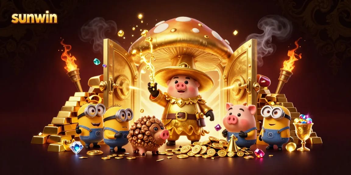 Experience the thrill of winning at sunwin with vibrant treasures and games in an exciting casino setting.