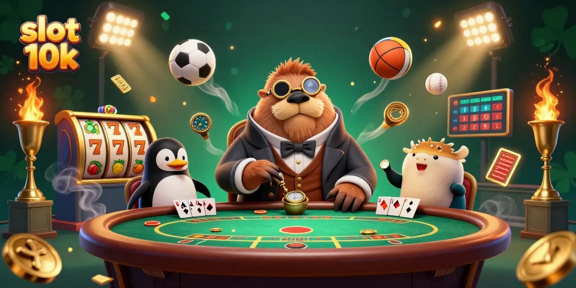 Engage with top slot 10k gameplay featuring cartoon characters in a vibrant casino setting.