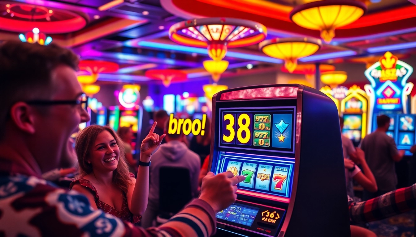 Menangkan permainan seru di bro138 slot dengan mesin slot dan pemain yang bersukacita.