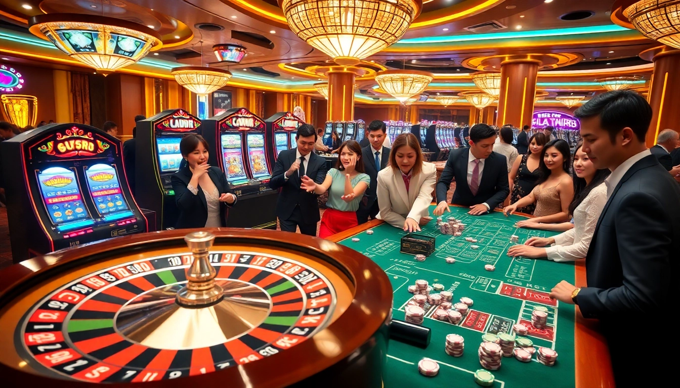 Experience the thrill of gambling at lk21 indoxxi, featuring a vibrant roulette wheel and energetic players.