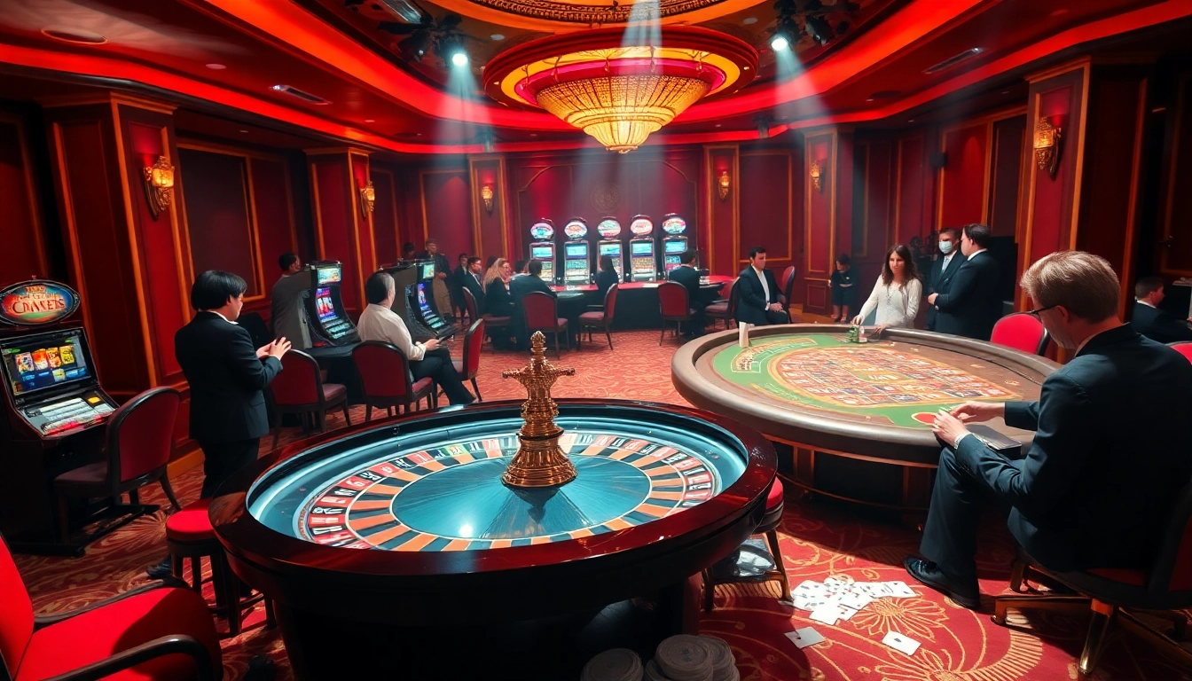 Découvrez l'excitation au meilleur casino en ligne avec une partie de roulette animée et une atmosphère vibrante.