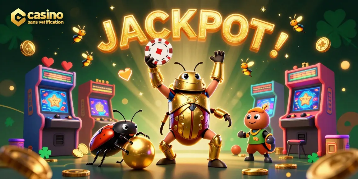Jouez dans un casino sans vérification avec des personnages animés exaltants et une ambiance de jackpot vibrant.