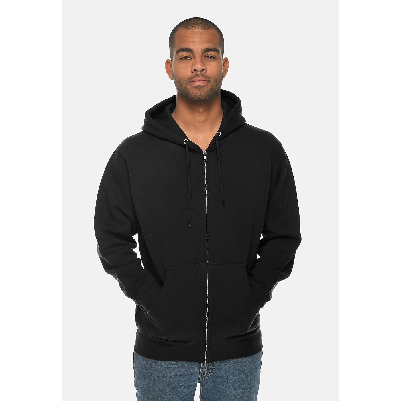 Shop the Perfect Black Zip Up Hoodie at LoopBack Apparel