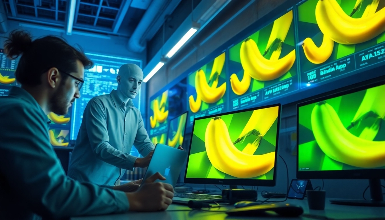Nano banana pro technology demonstrated in a modern lab setting with AI developers.