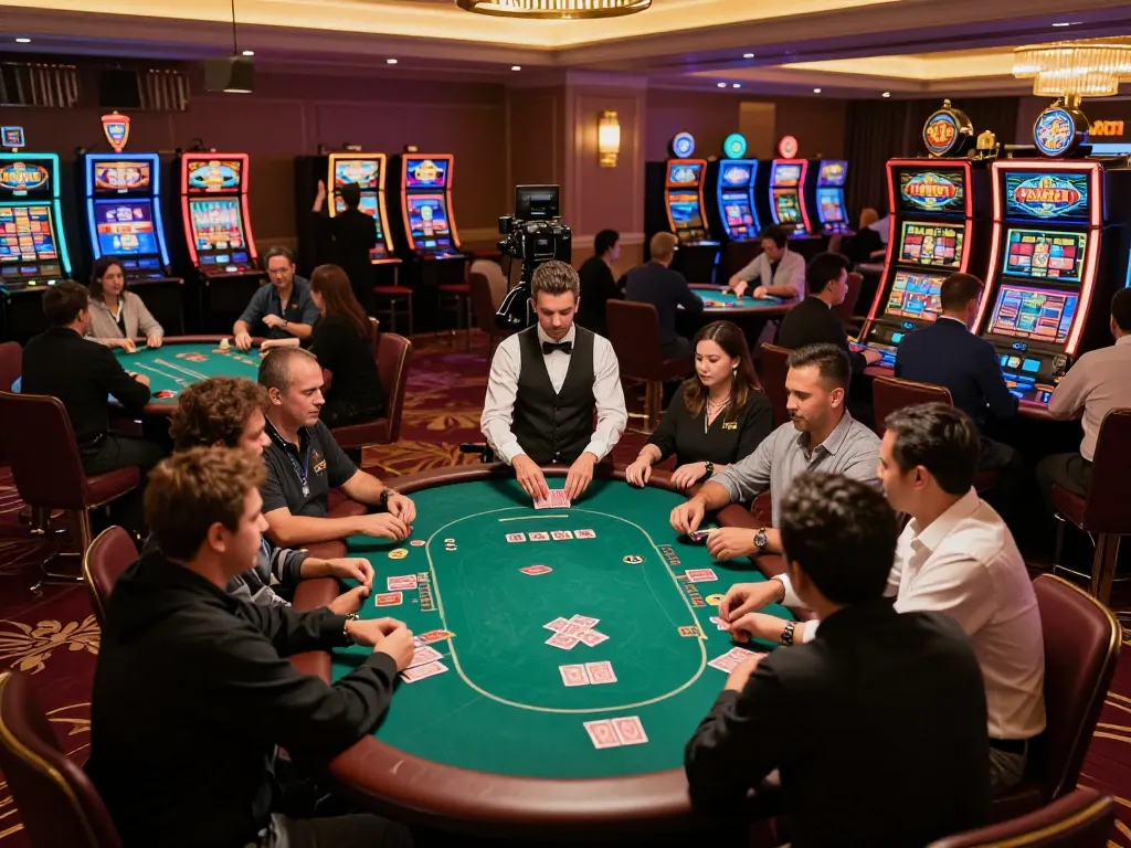 Players enjoying rich experiences at Trang chủ 79king casino, engaged at poker tables with dynamic gameplay.