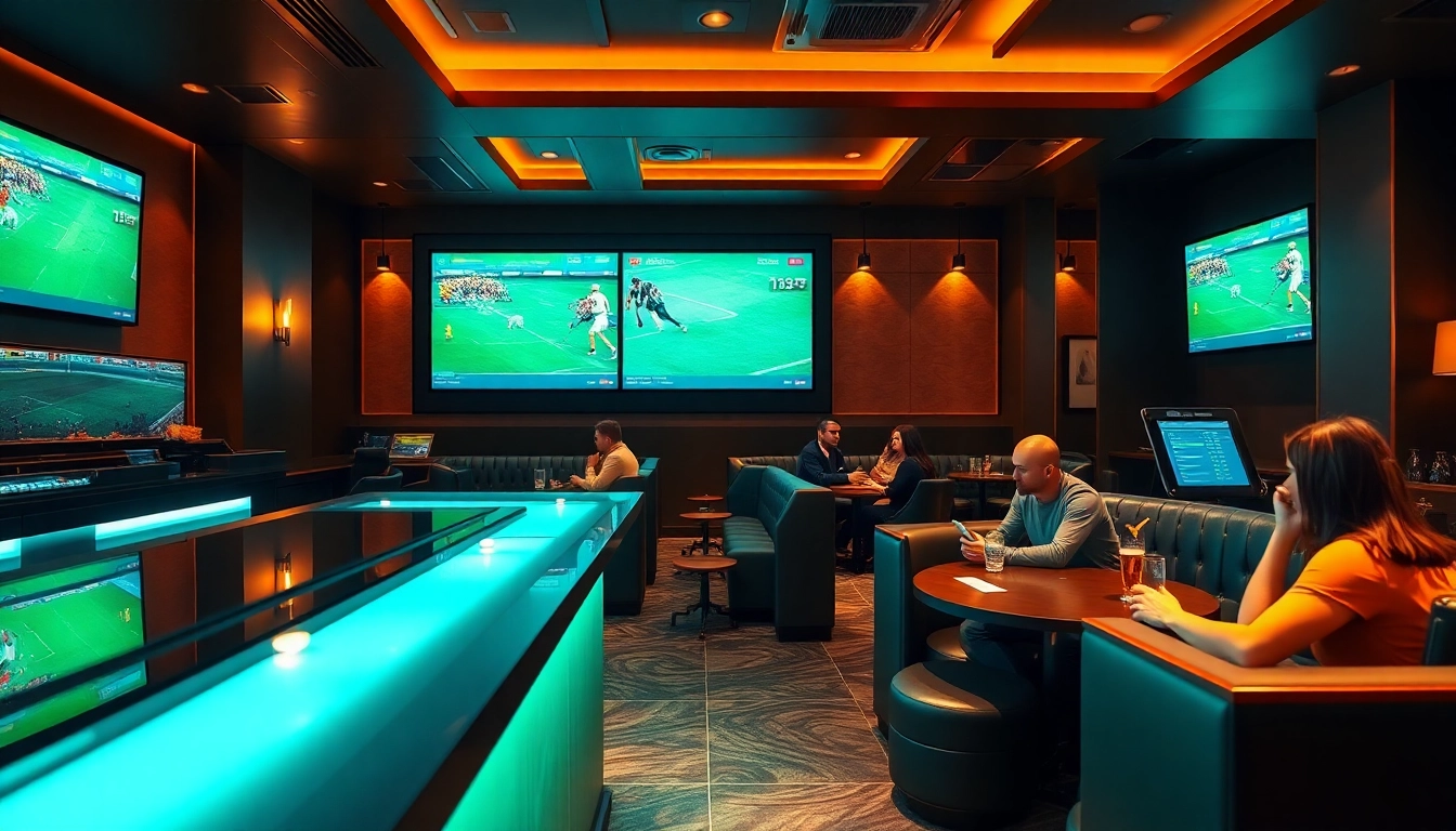 Dynamic betting lounge scene showcasing 슈어맨's safe and enjoyable gaming environment.