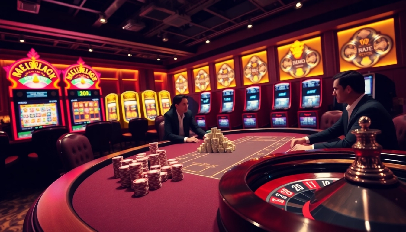 Berinteraksi dengan togel online saat para pemain merencanakan strategi di meja kasino mewah dengan chip poker dan lembar taruhan digital.