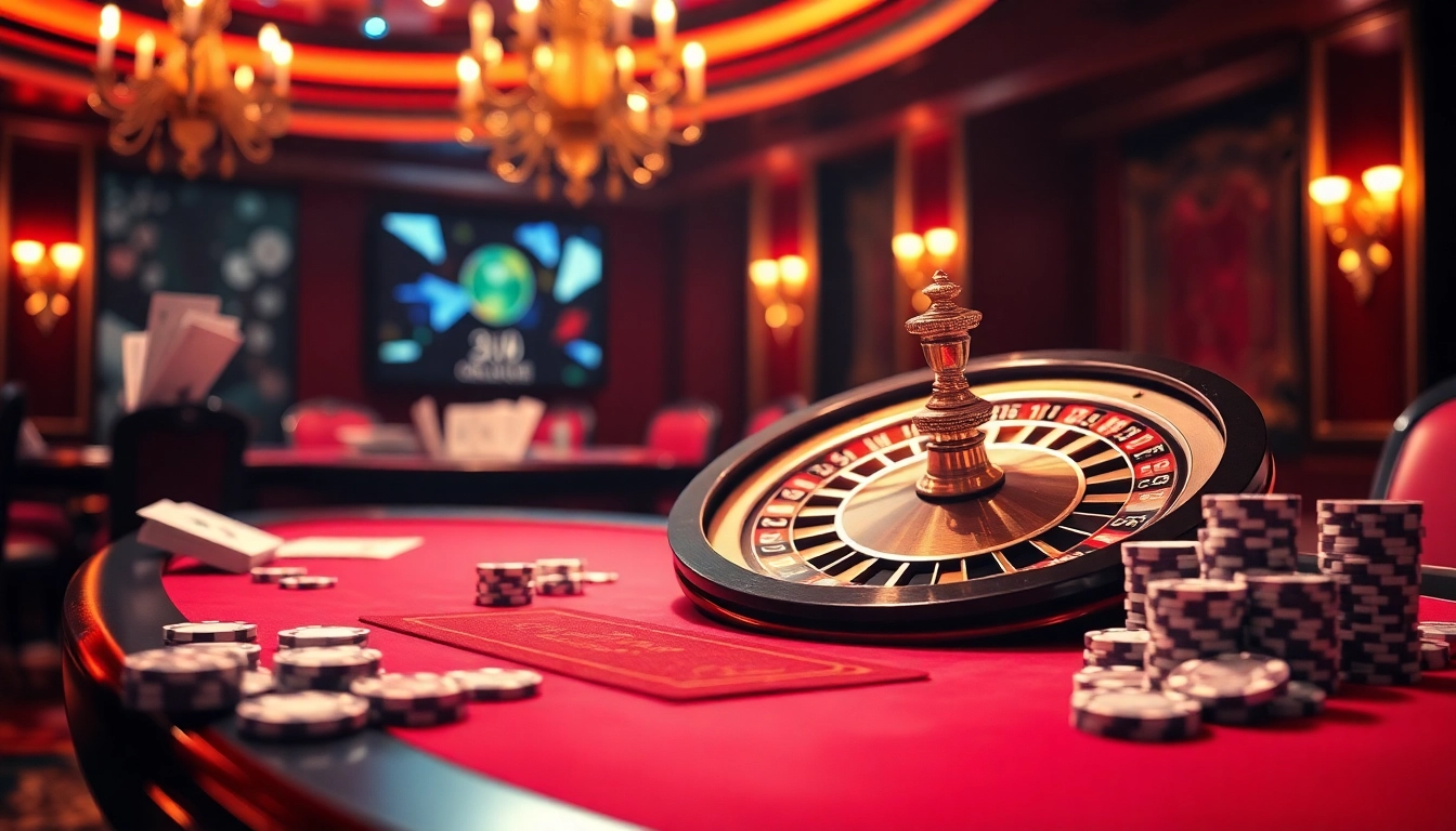 Experience live gaming excitement with free porn games at a luxurious casino setting.