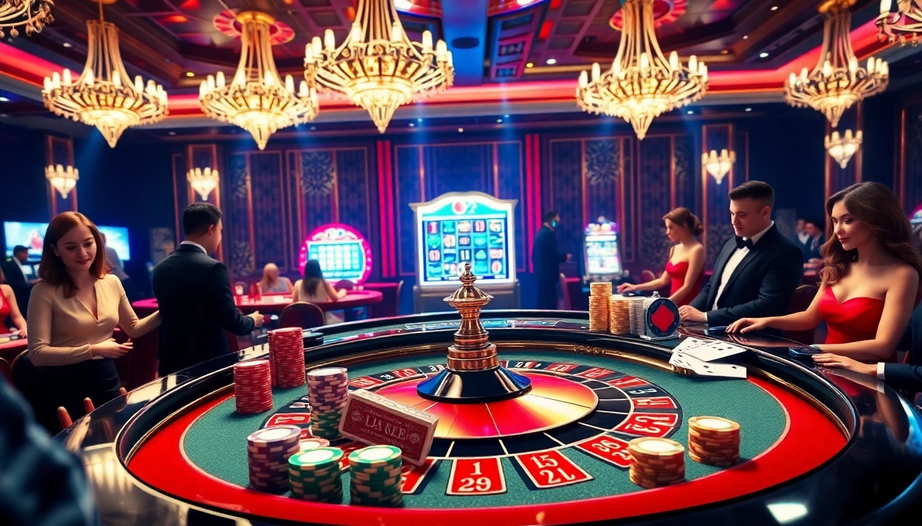Engaging gameplay scene showcasing roulette action at https://789bet.tours/ with vibrant poker chips and cards.