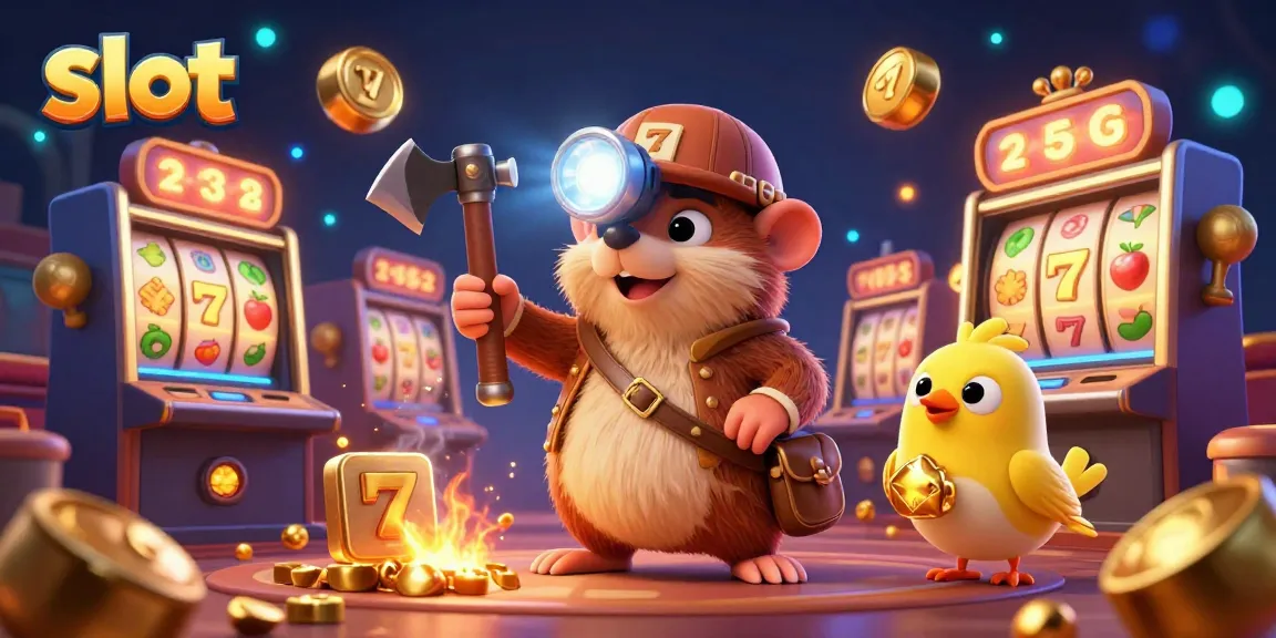Spin vibrant slot machines featuring golden lucky 7s and fruit symbols with engaging characters in a casino atmosphere.