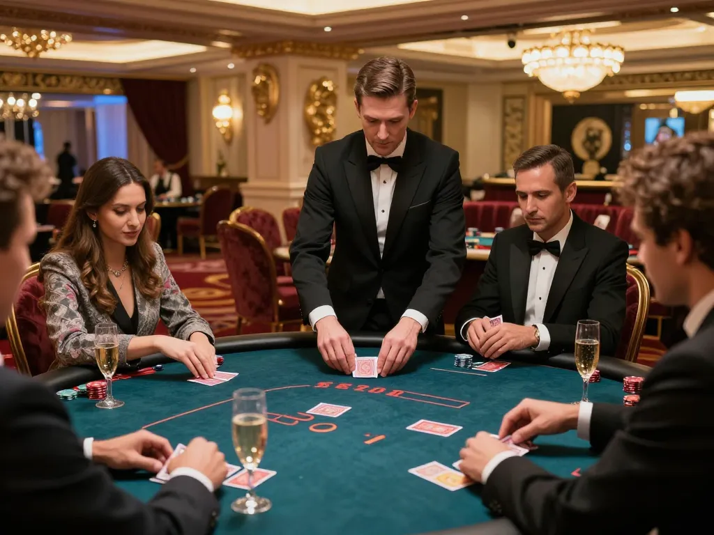 Players engaged in high-stakes poker in a VIP setting at vipwin casino, showcasing intense gameplay.