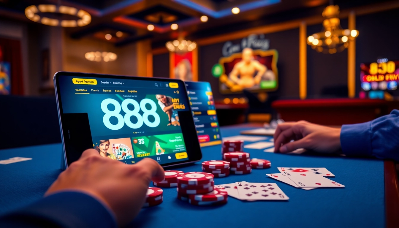 888 new platform with engaging online games and a vibrant user interface.