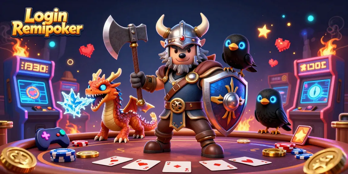 Experience thrilling adventures with Login Remipoker's exciting poker games in a vibrant setting.