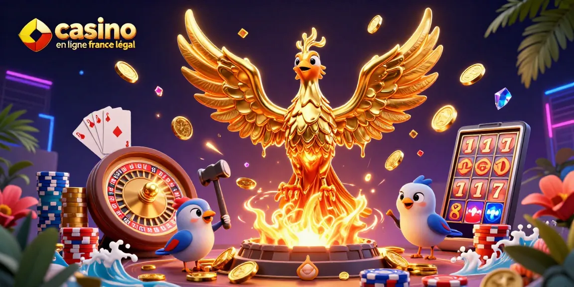 Profitez de l'animation dynamique d'un casino en ligne France légal avec des croupiers et des pièces d'or.