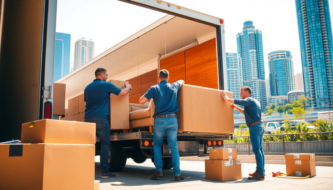Efficient team handling Toronto moving services with professionalism and teamwork.