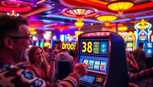 Menangkan permainan seru di bro138 slot dengan mesin slot dan pemain yang bersukacita.