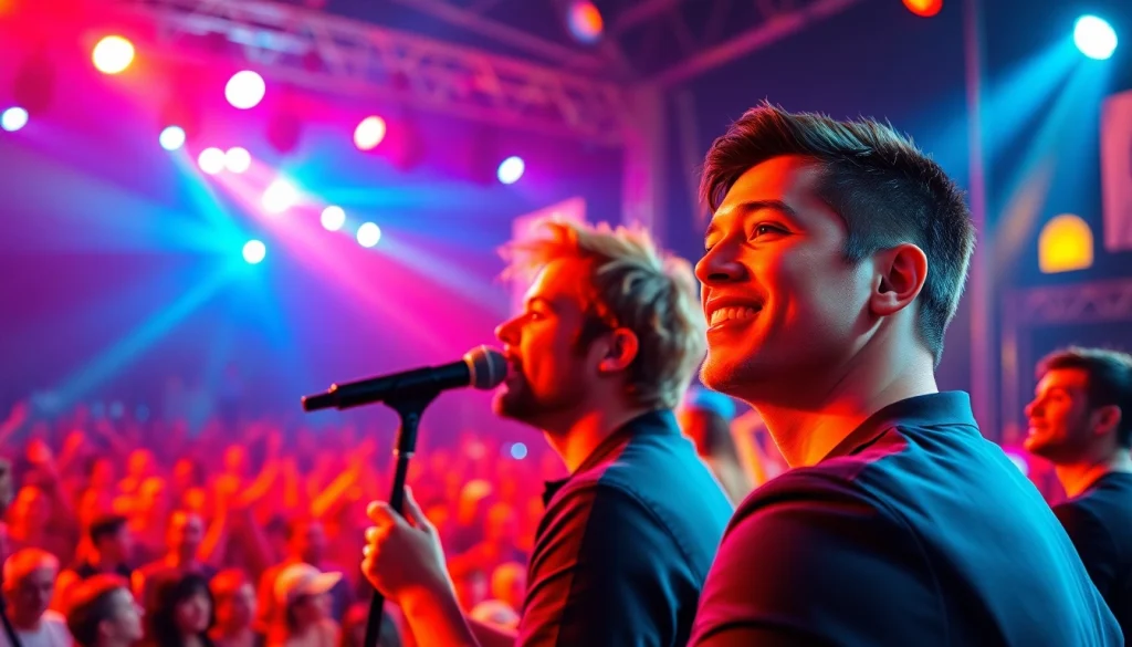 Catch the excitement of a mesmerizing performance at https://tcspecialentertainment4u.com, with vibrant lights and enthusiastic crowd.