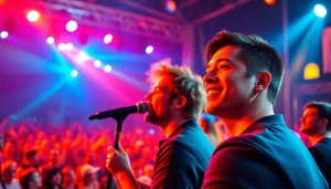 Catch the excitement of a mesmerizing performance at https://tcspecialentertainment4u.com, with vibrant lights and enthusiastic crowd.