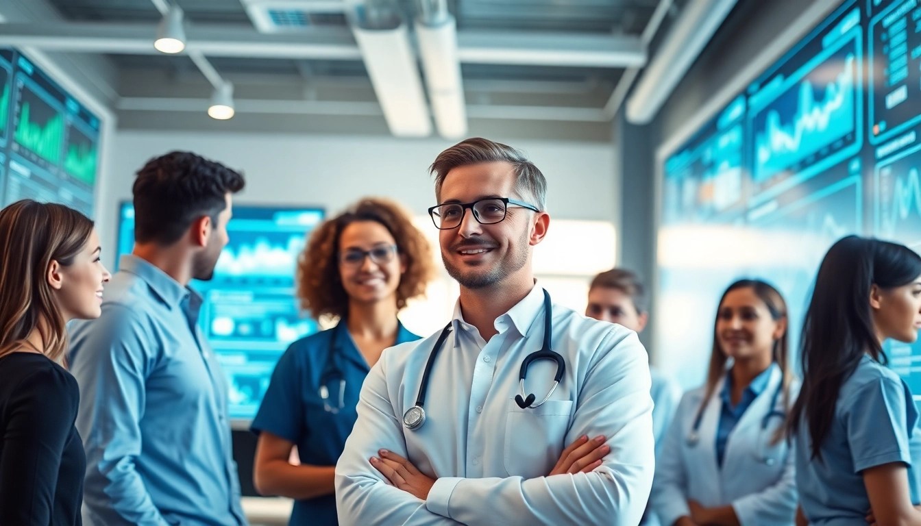 Engaging healthcare professionals at https://www.medexdtc.com discussing technology solutions.