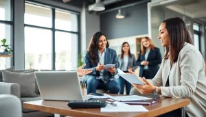 신용카드 현금화 전문가와 고객이 상담하는 장면을 보여주는 사진