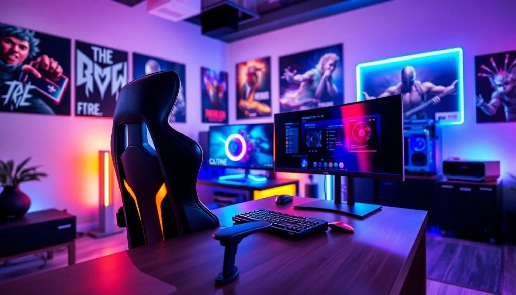 Enhance your gameplay with the vj88 virtual gaming setup featuring sleek designs and vibrant RGB lighting.