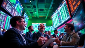 Engaged players at https://mm88bc.com/ studying sports stats in a lively betting environment