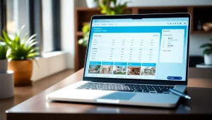 Analyze investments efficiently with our property valuation tool on a modern laptop screen.