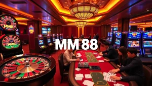 Players enjoying the excitement of MM 88 casino with vibrant games and lively atmosphere.