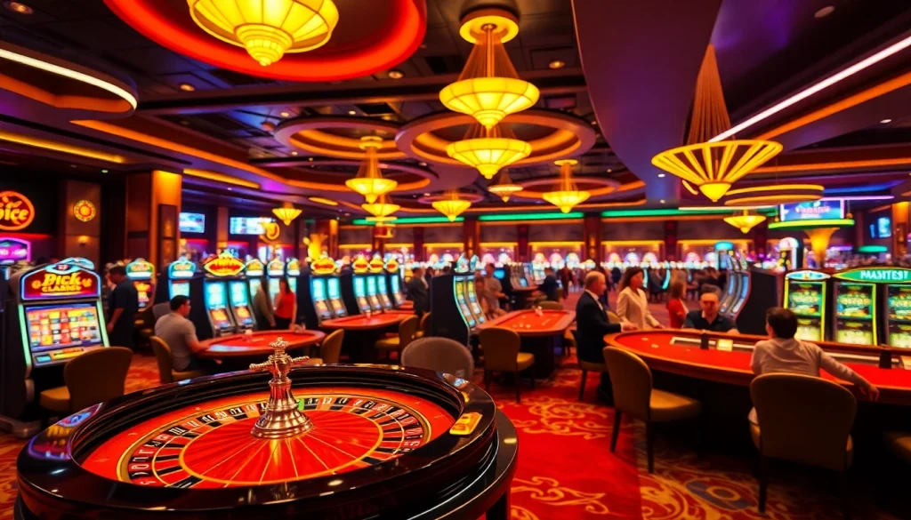 คาสิโนที่เต็มไปด้วยบรรยากาศการเล่นพนันที่ตื่นเต้นและน่าสนใจ