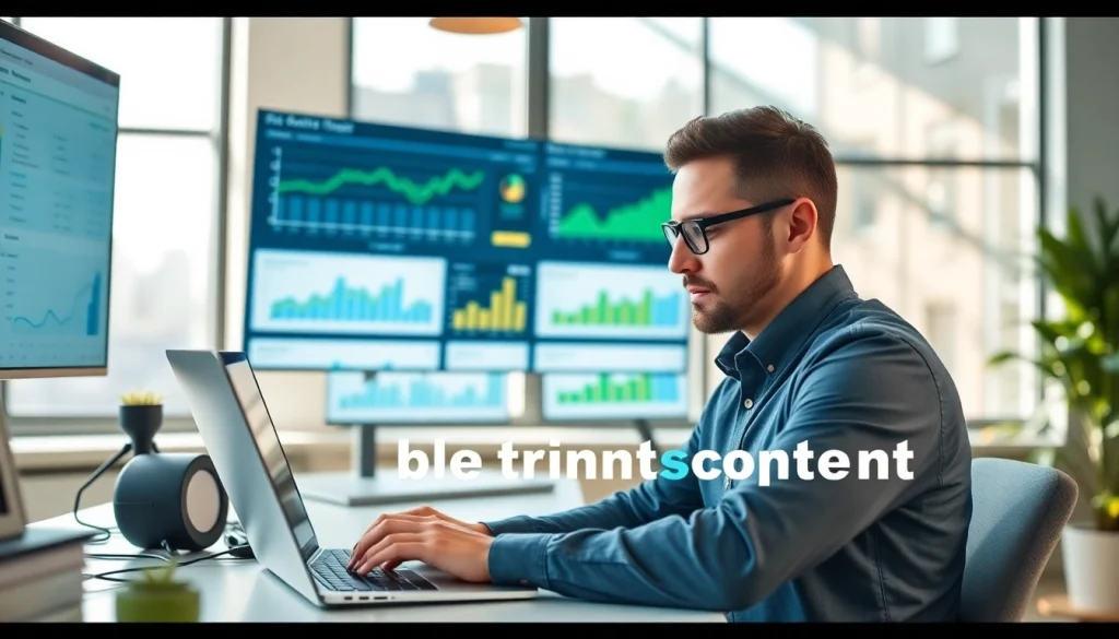 Visualize an SEO expert analyzing data for google thin content penalty recovery in a modern office setting.