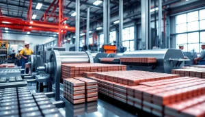 Visualize Ndfeb magnets manufacturer in china showcasing modern manufacturing with detailed machinery.