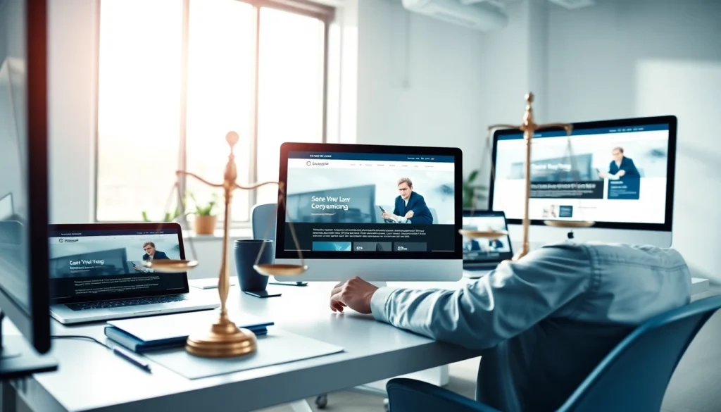 Designing high-performance law firm websites at https://www.websites.law in a modern studio.