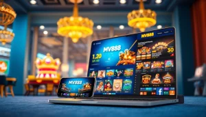 Exciting MV88 game online gaming interface with slots and casino options