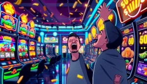 Bermain batman138 slot dengan semangat di lounge judi online yang ramai.