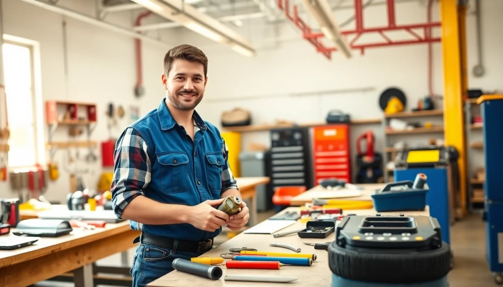 Engaging environment showcasing trade schools in southern California with students learning electrical skills.