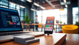 Manage customer relationships effectively with mobile CRM application on a smartphone.