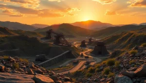 Explore the various mines revealing contemporary and traditional mining structures.