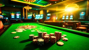 Experience the thrill of winning at 789P.green with vibrant casino visuals, cards, and roulette games.