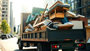 Streamlined junk removal process at https://myeasyjunkremoval.com showcasing a professional team's efficiency.