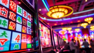 Menangkan hadiah di mesin mahjong slot yang penuh warna dan keceriaan di kasino.