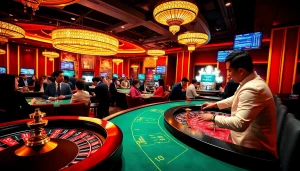 Engaging players at MM88 Tokyo's professional online casino with vibrant roulette and poker elements.