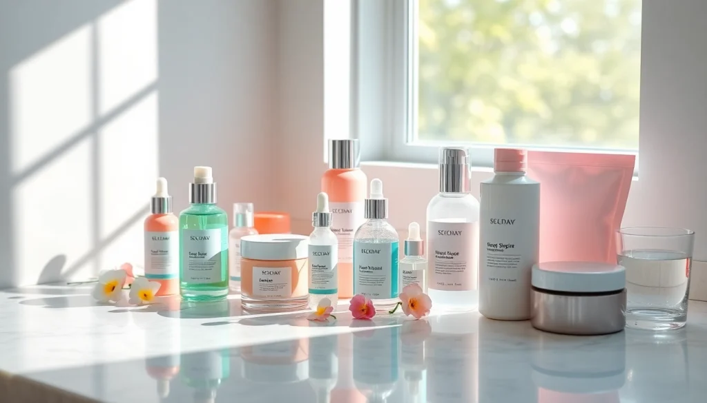 Koreanska hudvårdsprodukter visas online för en upplevelse av koreansk hudvård online.